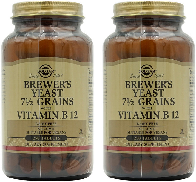 솔가 맥주효모 3g 티아민 리보플라빈 비타민B12 나이아신 250정 X 2통, 2개
