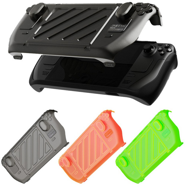 스팀덱 OLED 케이스 프론트커버 스컬앤코, 스모키블랙