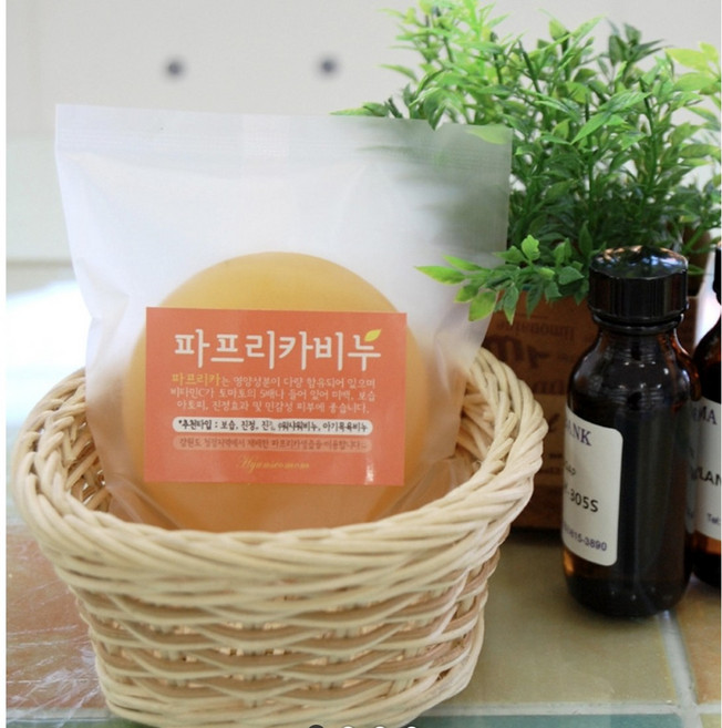 블링팜천연비누 생즙 클렌징 아기샤워 여드름, 파프리카비누, 5개, 100g