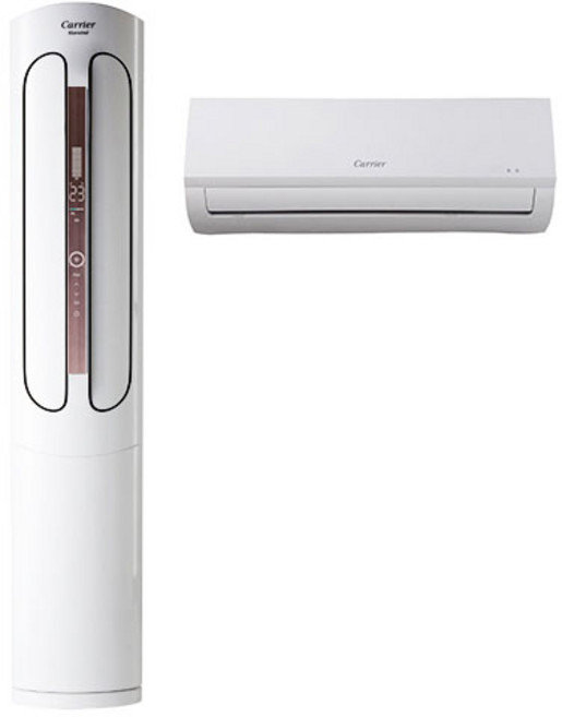 캐리어 인버터 투인원 (2IN1) 에어컨 18평+6평 DASB0181XAWMDG 스탠드 일반배관, 일반배관형