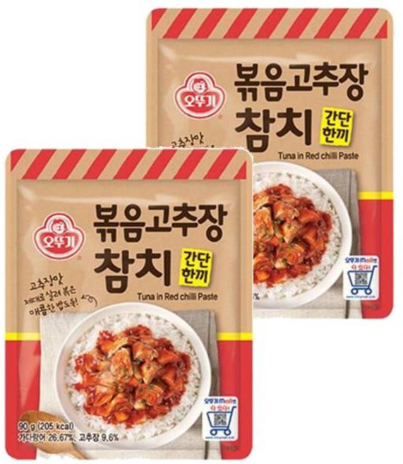 오뚜기 간단한끼 볶음고추장 참치, 90g, 2개
