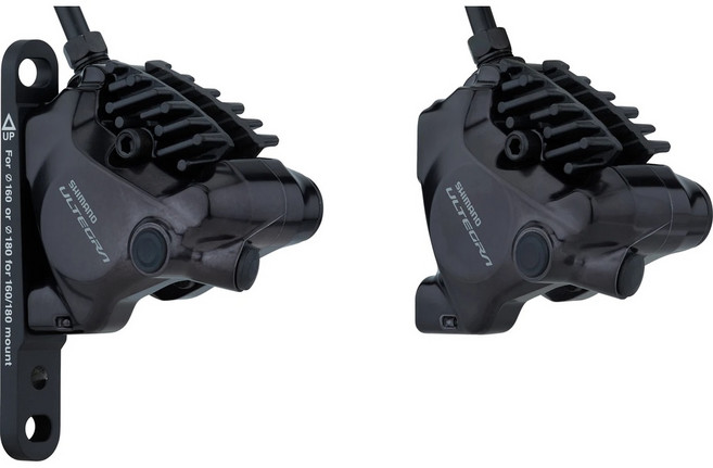 SHIMANO Ultegra BR-R8170 油壓碟煞公路車卡鉗 F前/R後 附L05A來令片, 1個, 前卡鉗+後卡鉗
