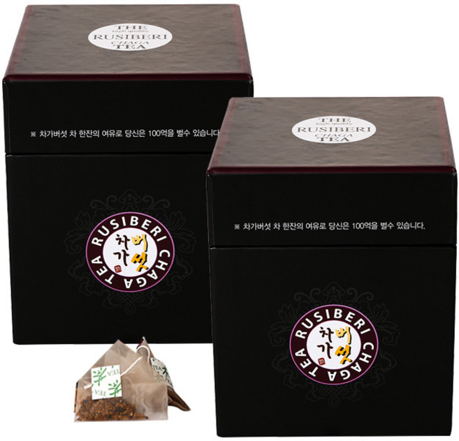 러시베리 차가버섯 선물용, 25g, 25개입, 2박스, 1g