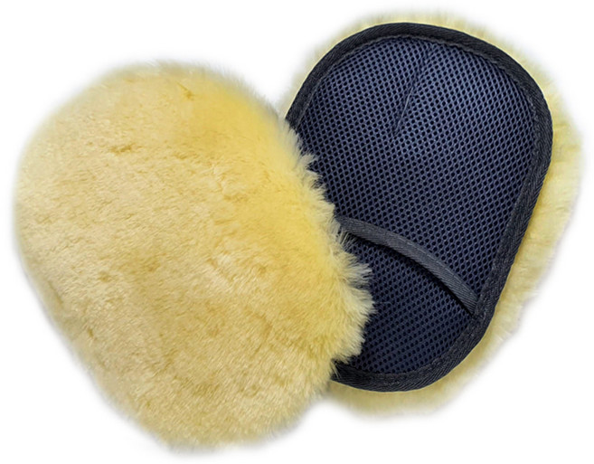 천연 양모 미트(단모 단면), 1개