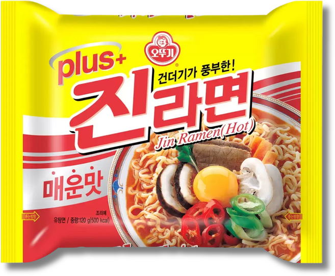 진라면 플러스 매운맛 120g x 30개