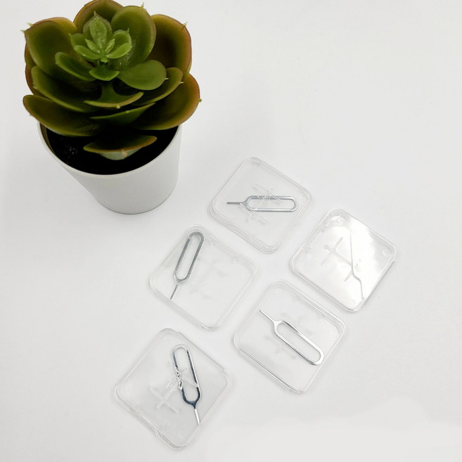 초슬림 여행 용 유심 칩 보관 함 케이스 트레이 제거 핀 셋 메모리 카드 SD, 1개