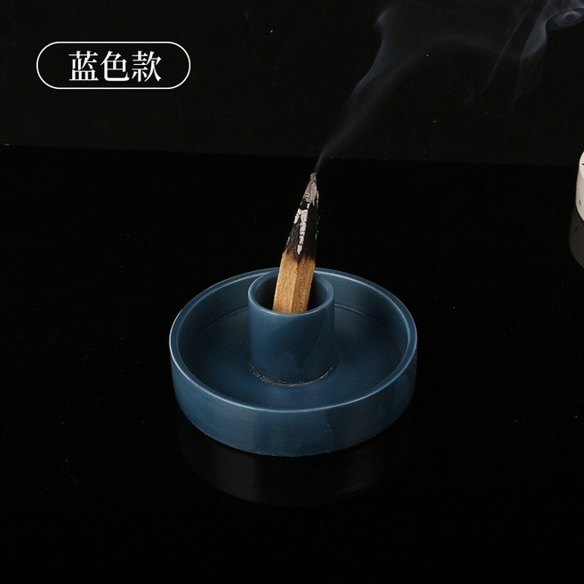 水晶專賣 秘魯聖木 水晶消磁 淨化材料 聖木棍 聖木線香 聖木條 負能量轉換 水晶 冥想 淨化聖品, 聖木架-藍色
