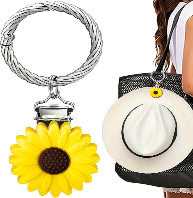 휴양지 감성 모자 가방 걸이 클립 홀더 키링
