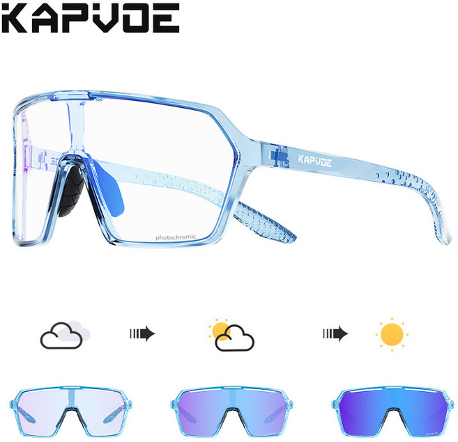 KAPVOE 전문가용 편광 미러 사이클링 선글라스 자전거 고글 방풍/방진 아웃도어 등산 하이킹용, 05, 1개