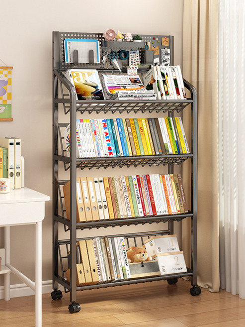 인테리어 거실 철제책장 진열장 경사 5단 책장 블랙 빈티지 50x28x141.5cm 선반, 1단, 화이트 70cm 2단 홀보드 고급형