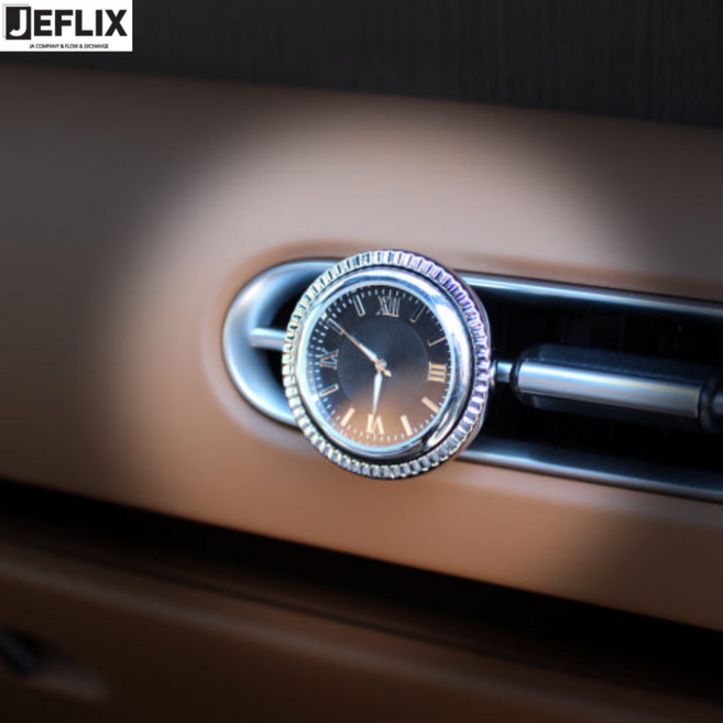 제플릭스 디올뉴 팰리세이드 LX3 차량용 방향제 시계 송풍구형 차량 디퓨저, 블랙(로마자)+블랙체리향, 1개