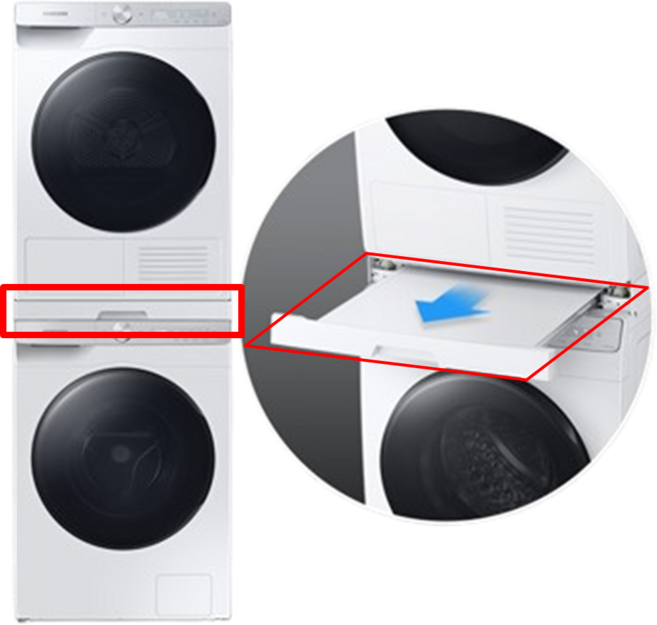 삼성 9kg 건조기 상단 설치 키트 SKK-UUW 소형 세탁기용 WW12T504DTW WW13TP44DBH, 삼성 9 건조기 상단 설치 키트 SKK-UUW 소형 세, 1개