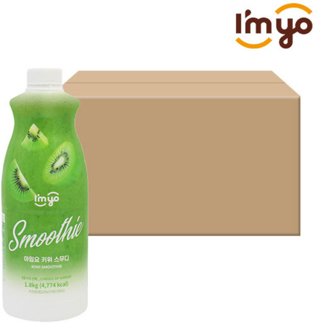 아임요 키위 스무디 1.8kg x6, 6개, 1.8L