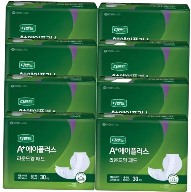 속기저귀 6P A플러스 성인용속기저귀 디펜드 시니어 라운드형 30매, 1개, 30개입