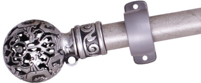 한국레일갤럭시 25mm 지구 커튼봉 커텐봉, 실버