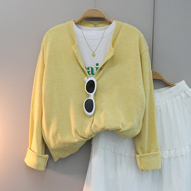 달콩 여성 봄신상 기본가디건 나노라운드니트가디건 국내제작 고퀼리티