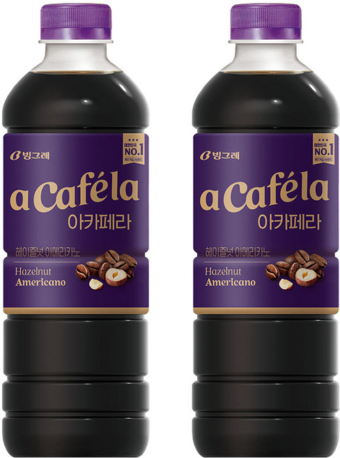 아카페라 올데이 헤이즐넛아메리카노 1L x 2개/헤이즐넛커피, 2개
