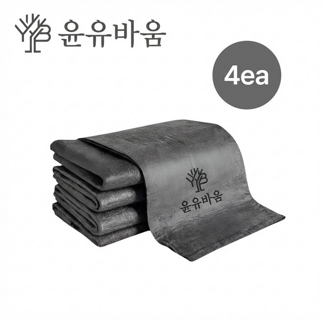 윤유바움 독일 기술 적용 2+2 마법의 유리행주 요술행주 하이테크 매직행주 청소용 걸레 주방행주 극세사 얼룩제거, 4세트