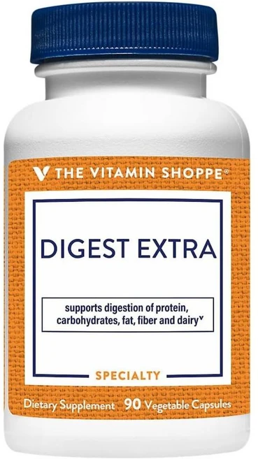 더비타민샵 다이제스트 엑스트라 캡슐 The Vitamin Shoppe Digest Extra Digestive Enzymes, 1개, 90정 - 쿠팡