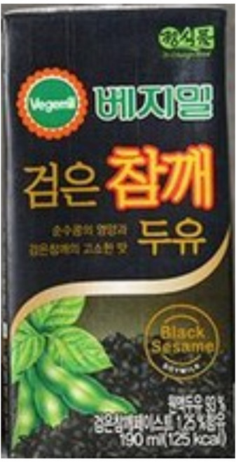 베지밀 검은참깨 두유, 190ml, 24개