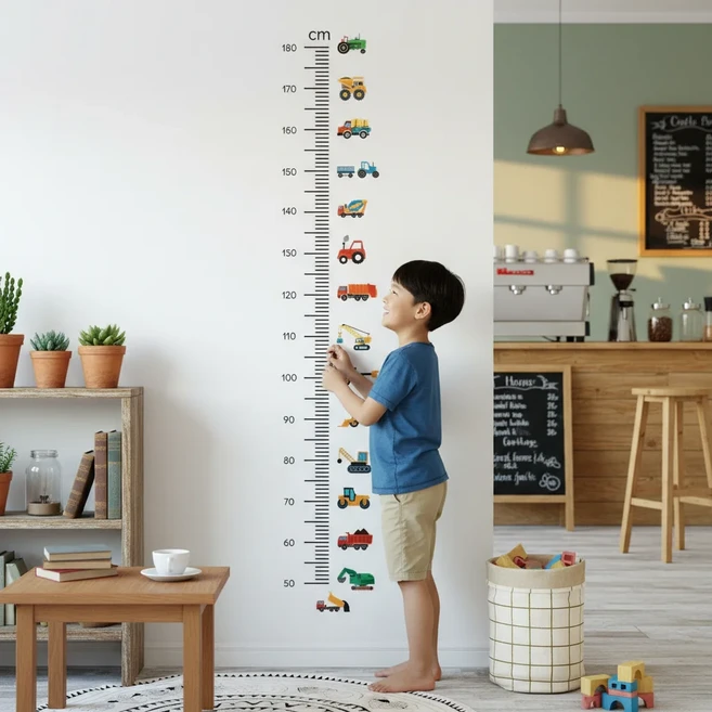 베베노트 자국 없는 아기방 벽 스티커 아이방 키 포인트 인테리어, 자동차 키 스티커