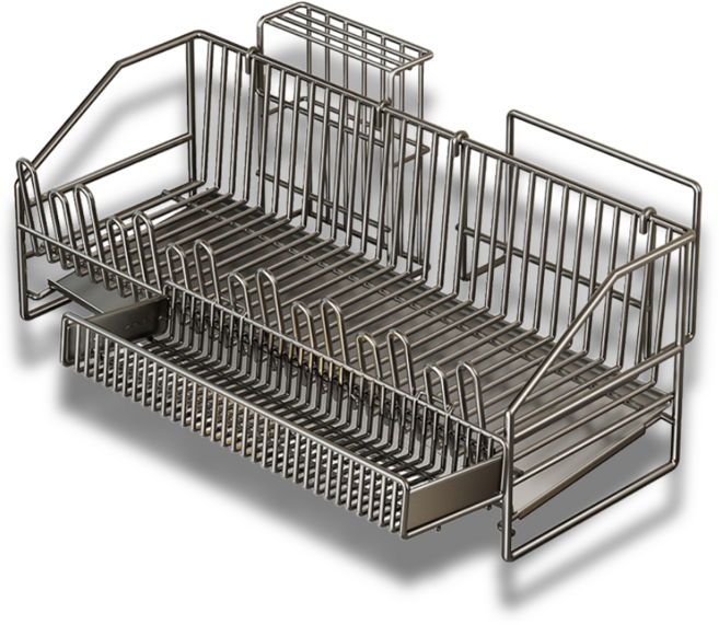 인생소품 프리미엄 식기건조대 다크 그레이 50x20x15, 1개, 다크그레이, 1단