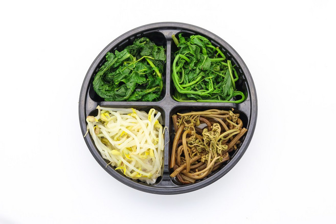 제철 산채 비빔밥나물 4종 세트 밀키트, 제철비빔밥 나물 4종, 200g, 1개