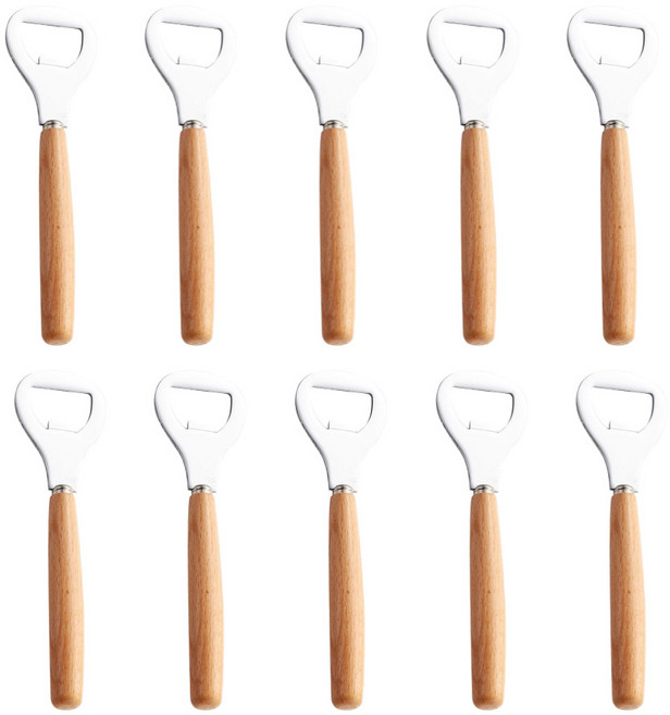 베나인 업소용 고급형 병따개 오프너, 10개, 원목