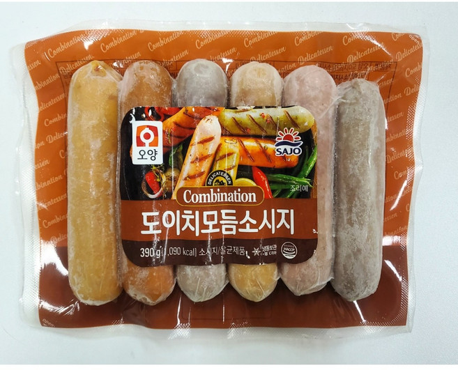 사조오양 도이치모듬소시지 390g (돼지고기(국산) -> 돼지고기(외국산)스페인 미국 캐나다 등 변경), 1개