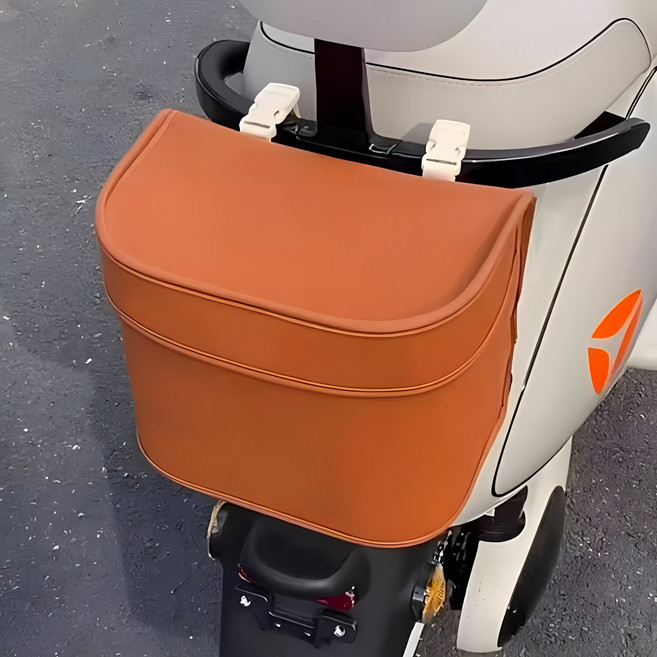 스쿠터 오토바이 생활 방수 다용도 수납 가방, 갈색
