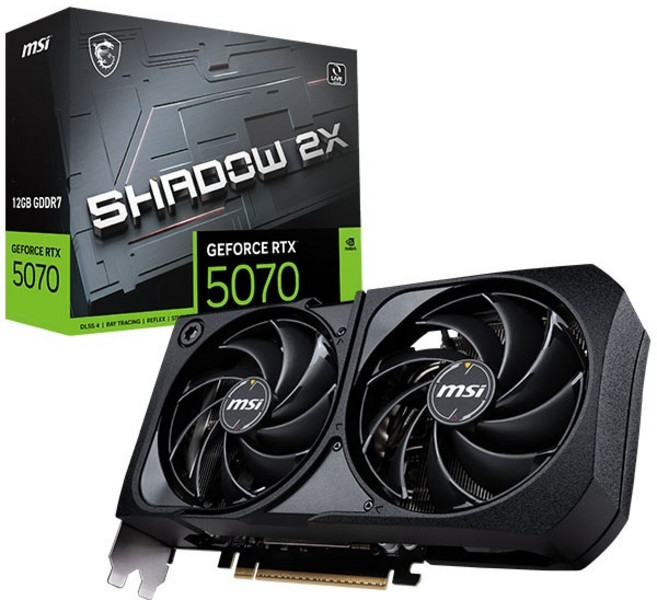 MSI 지포스 RTX 5070 쉐도우 2X OC D7 12GB, G5070-12S2C