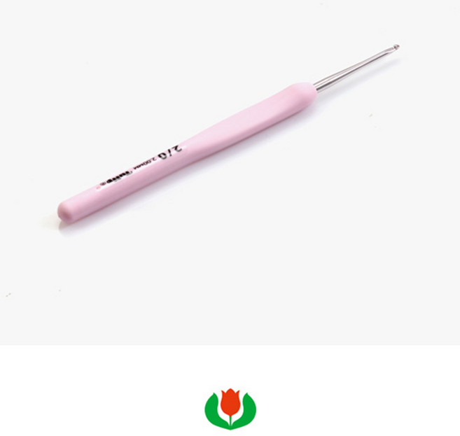 일본 튤립 에티모 로즈 모사용 코바늘 2호 뜨개질 홈수예용, 1개