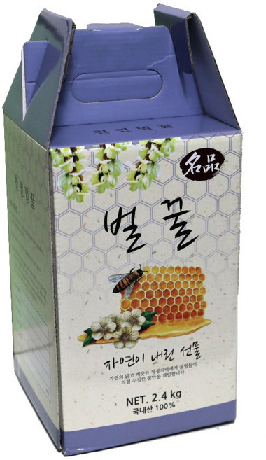 속리산국립공원 화양계곡 야생화(다화) 순수 벌꿀, 2.4kg, 1개