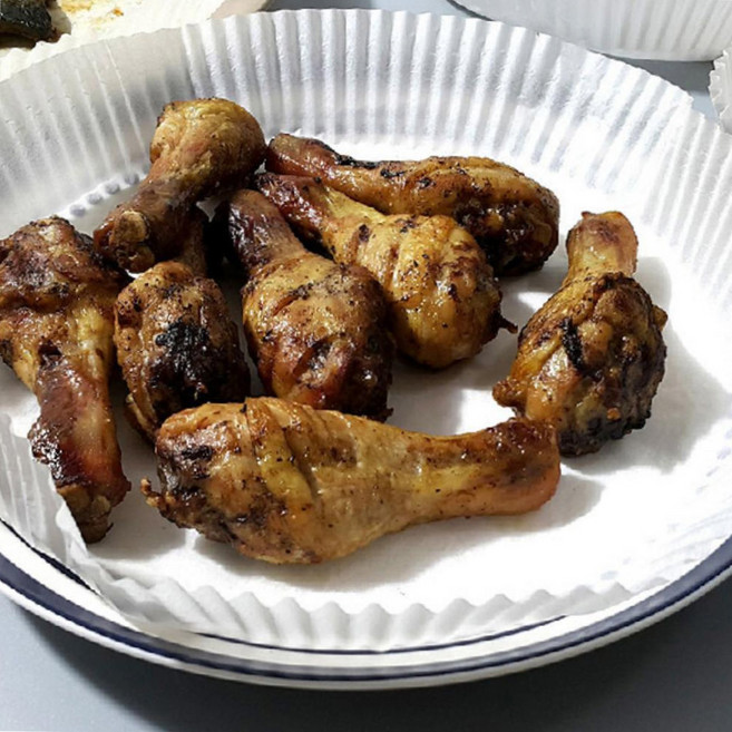 원형종이호일 대형100매 에어프라이어기름종이 에어프라이기종이호일