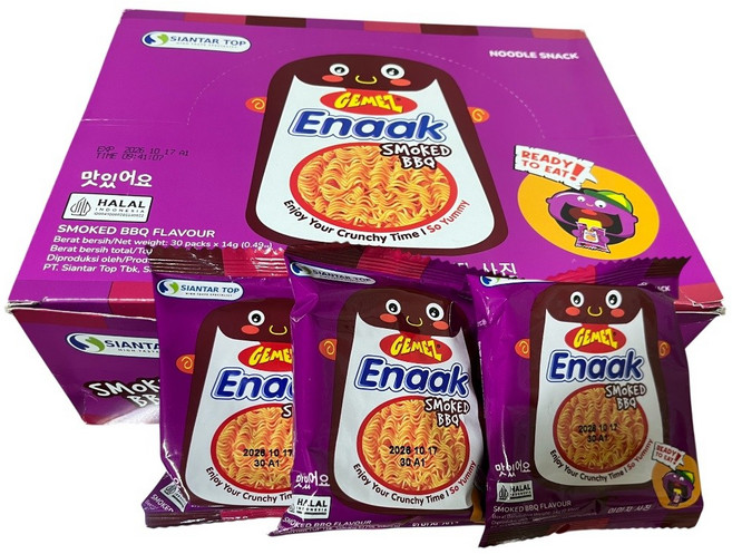 게메즈 에낙 스모크 바베큐맛 대용량 과자, 420g, 1개