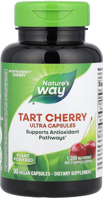 Natures Way 네이처스웨이 타트체리 400mg 90 베지캡 영양제 건강보조식품, 1개, 90정 - 쿠팡