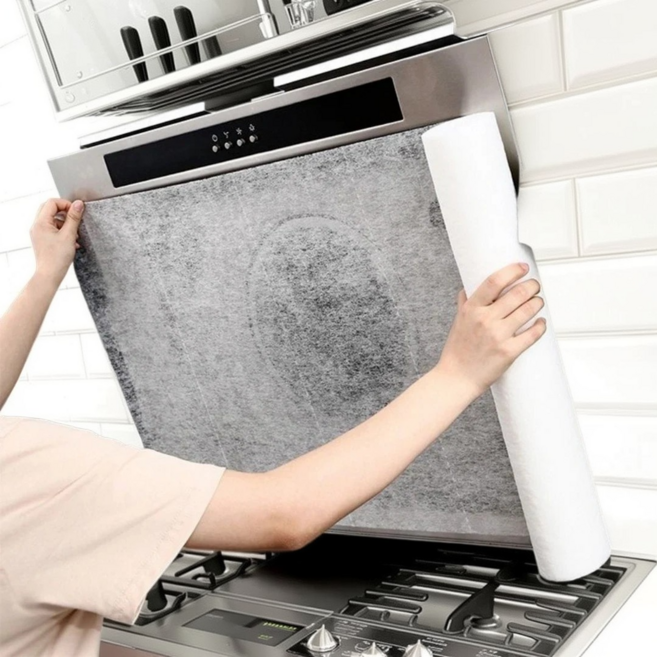 간편 부착 교체형 주방 후드필터 위생커버, 1개, 화이트 5m