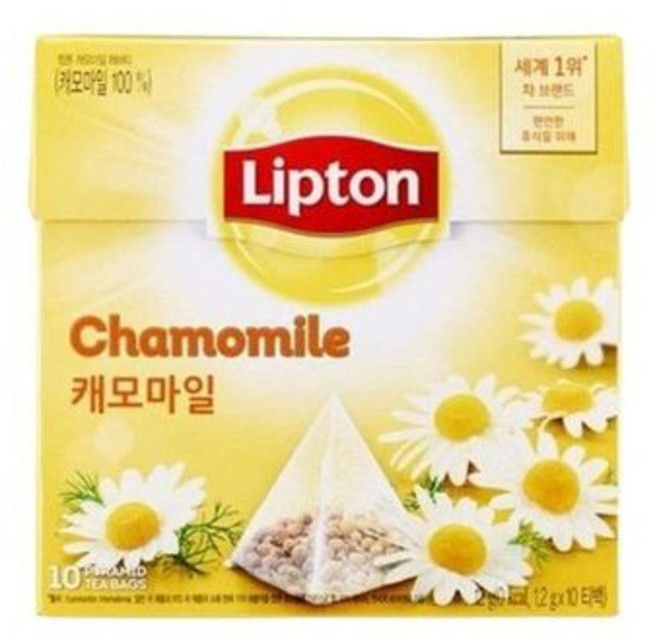 립톤 간편 릴렉스 블렌딩티 향긋한 허브차 캐모마일 티백 10T, 1개