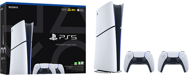 플레이스테이션 [PS5] PlayStation 5 슬림 디지털에디션 듀얼센스 번들 - 825GB