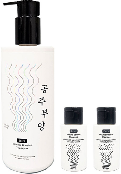 [가히 정품] 공주부양 엑스트라 볼륨 부스터 샴푸 500ml+(100ml 증정) 풍성한 볼륨 샴푸, 1개, 600ml