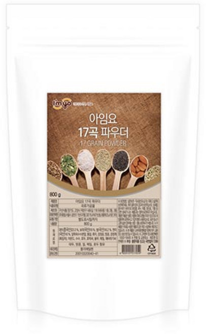 아임요 17곡 파우더, 800g, 1개