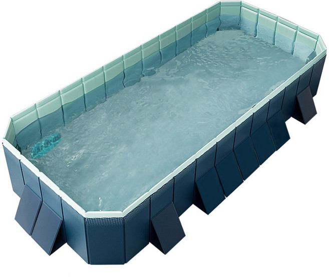 라푸유 수영장 접이식 패밀리 풀장 대형 가정용 실내 수영장 간이수영장 홈캉스 시원한 물놀이 야외 성인수영장 [라푸유 서비스], C-001(네이비), 1개