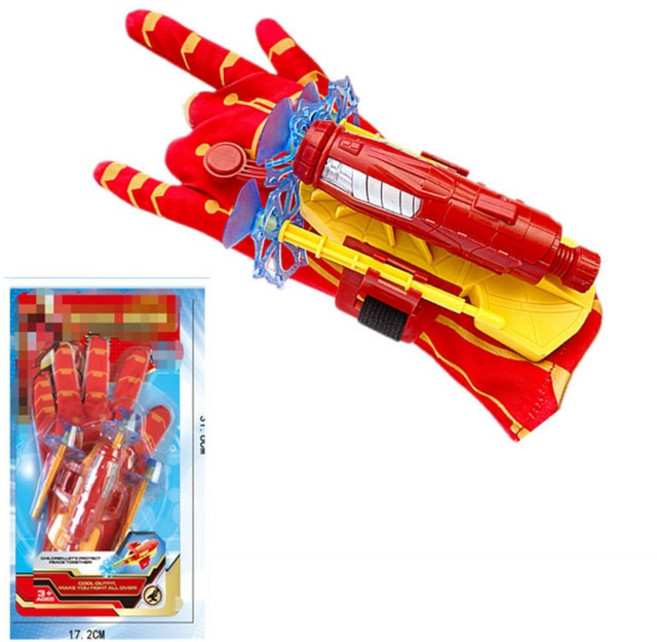 웹슈터 거미줄발사기 박스 어벤져스 코스프레 완구 손목 발사기 캡틴 아메리카 헐크 아이언 장갑 웹 슈터 모델 장난감 키즈 선물