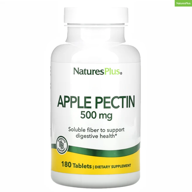 네이처스플러스 애플 사과 펙틴 500 밀리그램 수요성 식이섬유, 1개, 180정, 180정 - 쿠팡