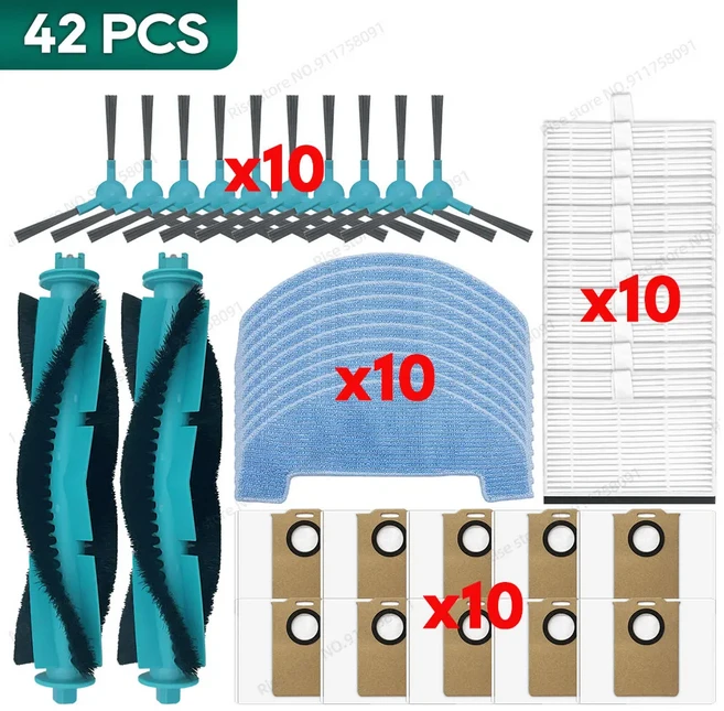 청소기부품 울테닉 T20 PRO LITE 모바 PLUS 프로시닉 Q8 MAX 이무 RVL PRO 호환 액세서리 브러시 필터, 03 SET 4