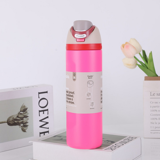 오왈라 프리십 인슐레이티드 텀블러 24oz-710ml, 710ml, 핑크 로즈