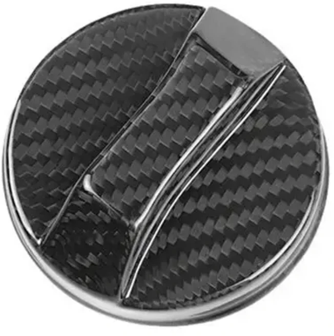 호환 기아 스팅어 스마트 스포츠 세라토 포르테 교체용용 차량 리얼 카본 파이버 연료 탱크 캡 커버, 01 Carbon fiber