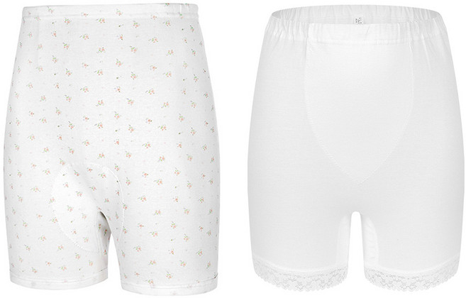 여성 면 5부 7부 롱 긴 속바지 2장