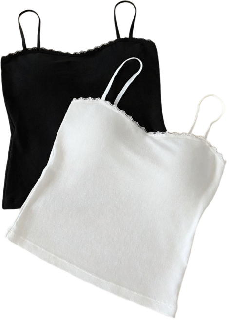 젬버트 데일리 레이스 캡내장 레이어드 이너 끈나시 2장세트