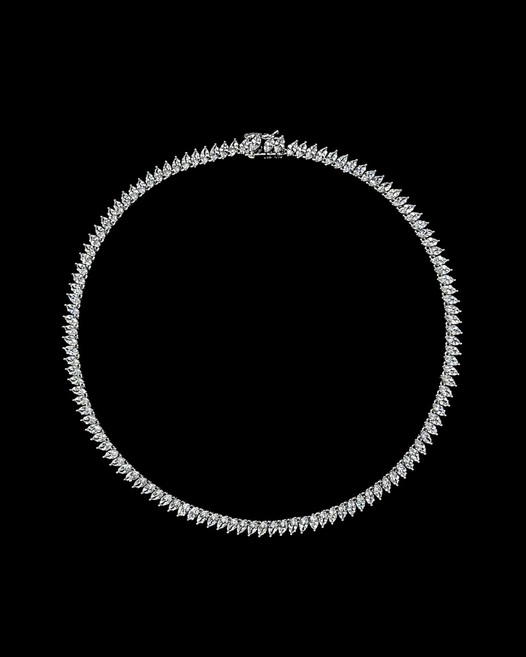 1141 프리미엄 고퀄리티 시크한 보트 큐빅 지르코니아 AAA+ 마퀴즈컷 테니스 목걸이